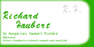 richard haubert business card